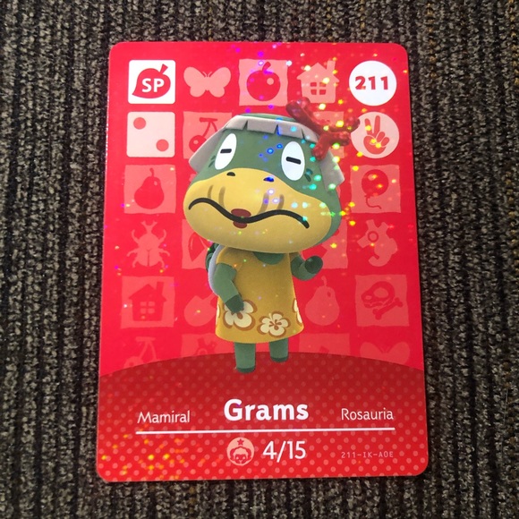 Official Grams (211) Amiibo Card - Animal Crossing - Picture 1 of 1